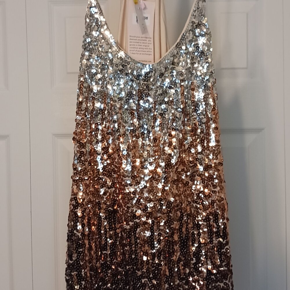 3/$18 - NWT Maner Tan/Gray Tank Top Size XL - Picture 4 of 8